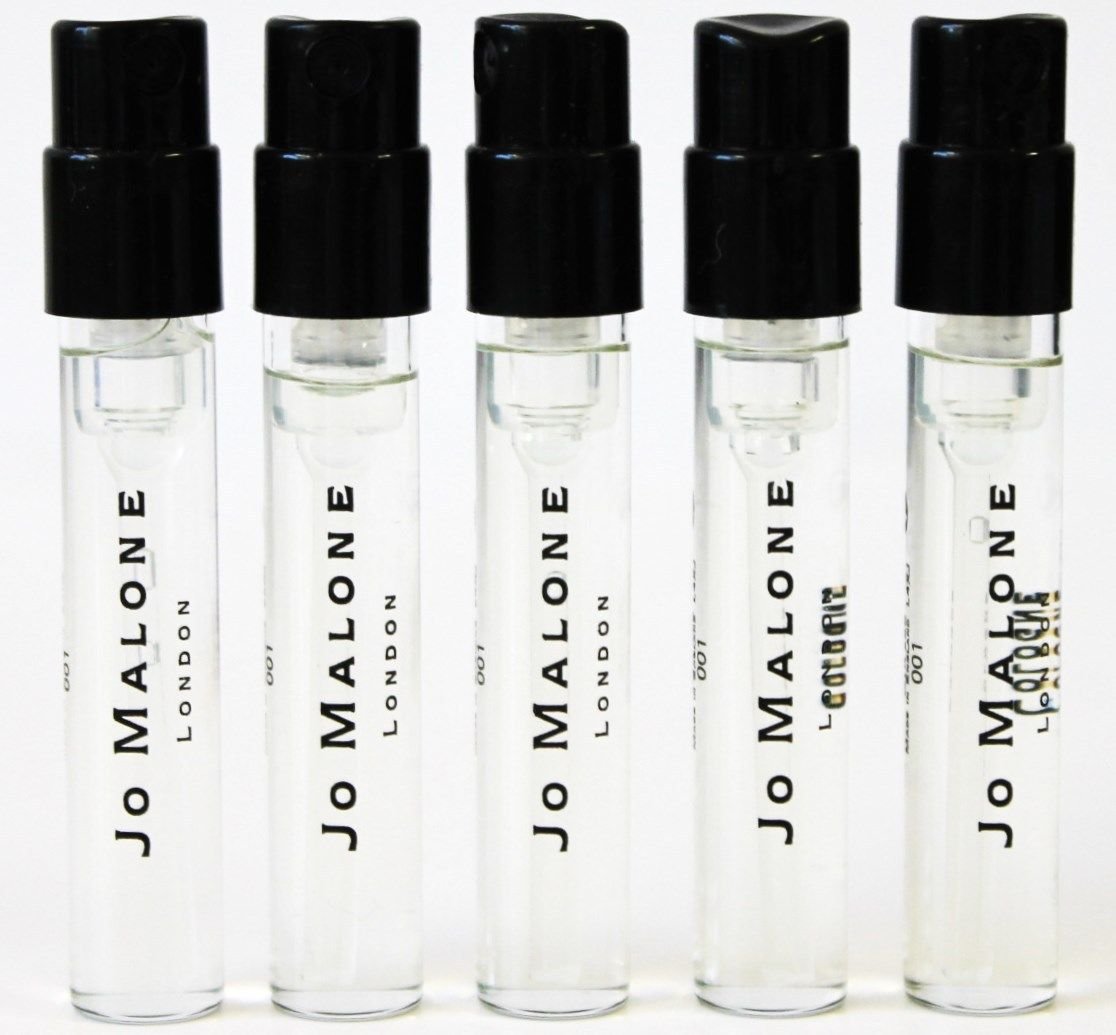 JO MALONE PEONY & BLUSH SUEDE MINI SAMPLE VIAL LOT 1.5ML x 5 = 7.5ML 0. ...