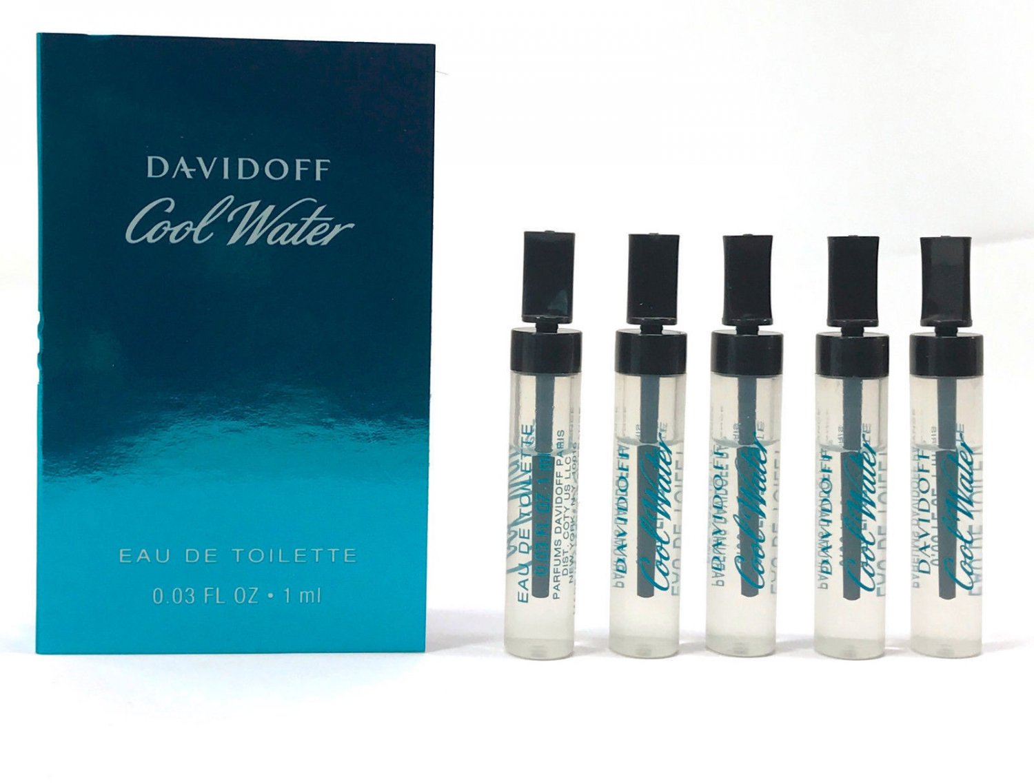 Cool Water by Davidoff EDT for Men 0.03 oz/ 1ML X 5= 0.15oz/5ml Sample Vial