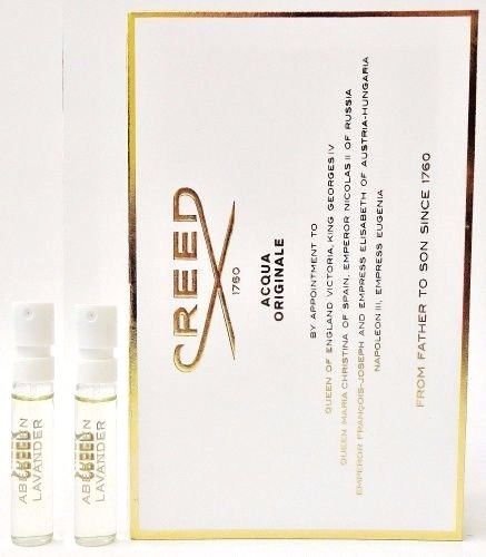 CREED ACQUA ORIGINALE ABERDEEN LAVANDER EDP VIAL LOT 2.5ml x 2 pcs = 5ML 0.16OZ