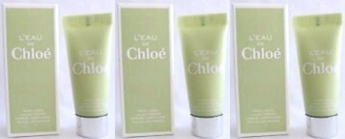 L'EAU DE CHLOE by Chloe PERFUMED HAND CREAM 10ml x 3 PIECE LOT = 30ML 1OZ TOTAL