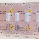 MARC JACOBS DAISY EAU SO FRESH EDT .04OZ X 4 = 0.16OZ SPRAY SAMPLE VIAL LOT SET