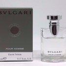 BVLGARI POUR HOMM MINI 0.17 OZ 5ML EDT SPLASH FOR MEN NEW IN BOX