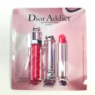Dior Addict The New Ultra-Gloss & Lipstick 6 Sample 565 765 676 465 w Brush