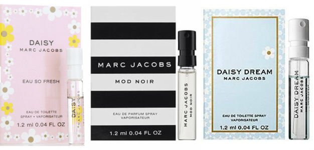 Marc Jacobs Spray Mini Sample Vial Set Lot MOD NOIR + DAISY DREAM + EAU SO FRESH