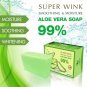 1XSUPER WINK BAR SOAP SMOOTHING&MOISTURE ALOE VERA EXTRACT 99% NATURAL 80 g
