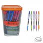 50PCS/PACK QUANTUM GELOPLUS 007 GRIP BALL POINT PEN 0.7MM BLUE INK+FREE SHIP.