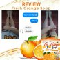 1 BAR FRESH ORANGE NATURAL SOAP WITH ALMOND SCRUB WHITENING&SMOOTH SKIN 80 g.