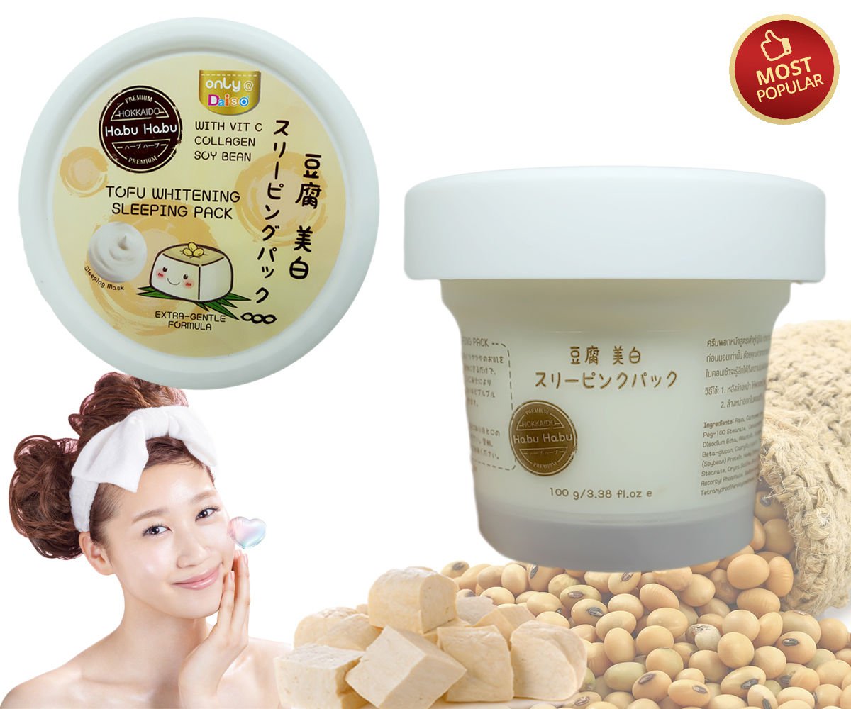 TOFU WHITENING SLEEPING MASK HYDRATE AND SMOOTHING SKIN WITH TOFU