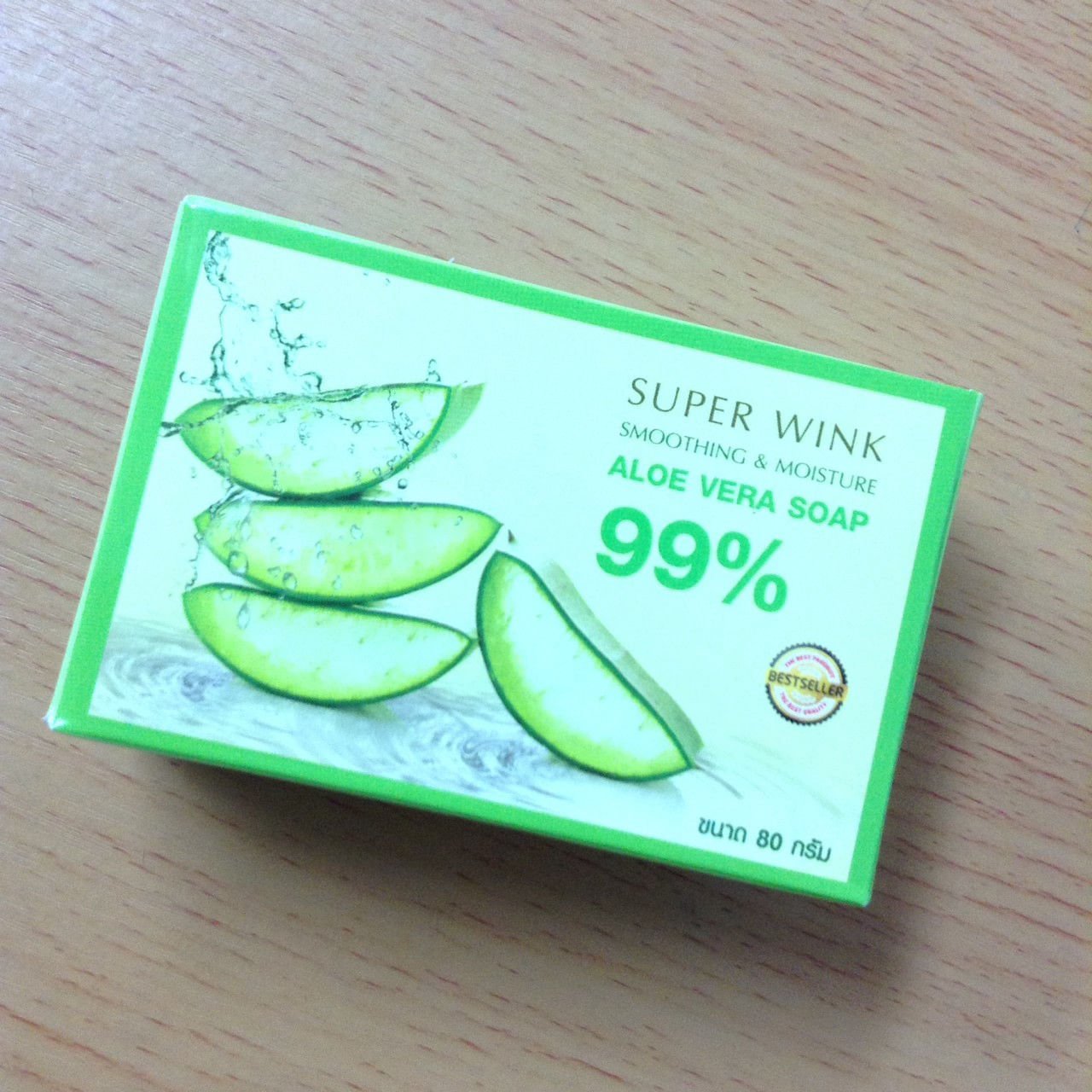 2 Bar x80g ALOE VERA BAR SOAP FOR DRY SKIN & SENSITIVE SKIN SMOOTHING