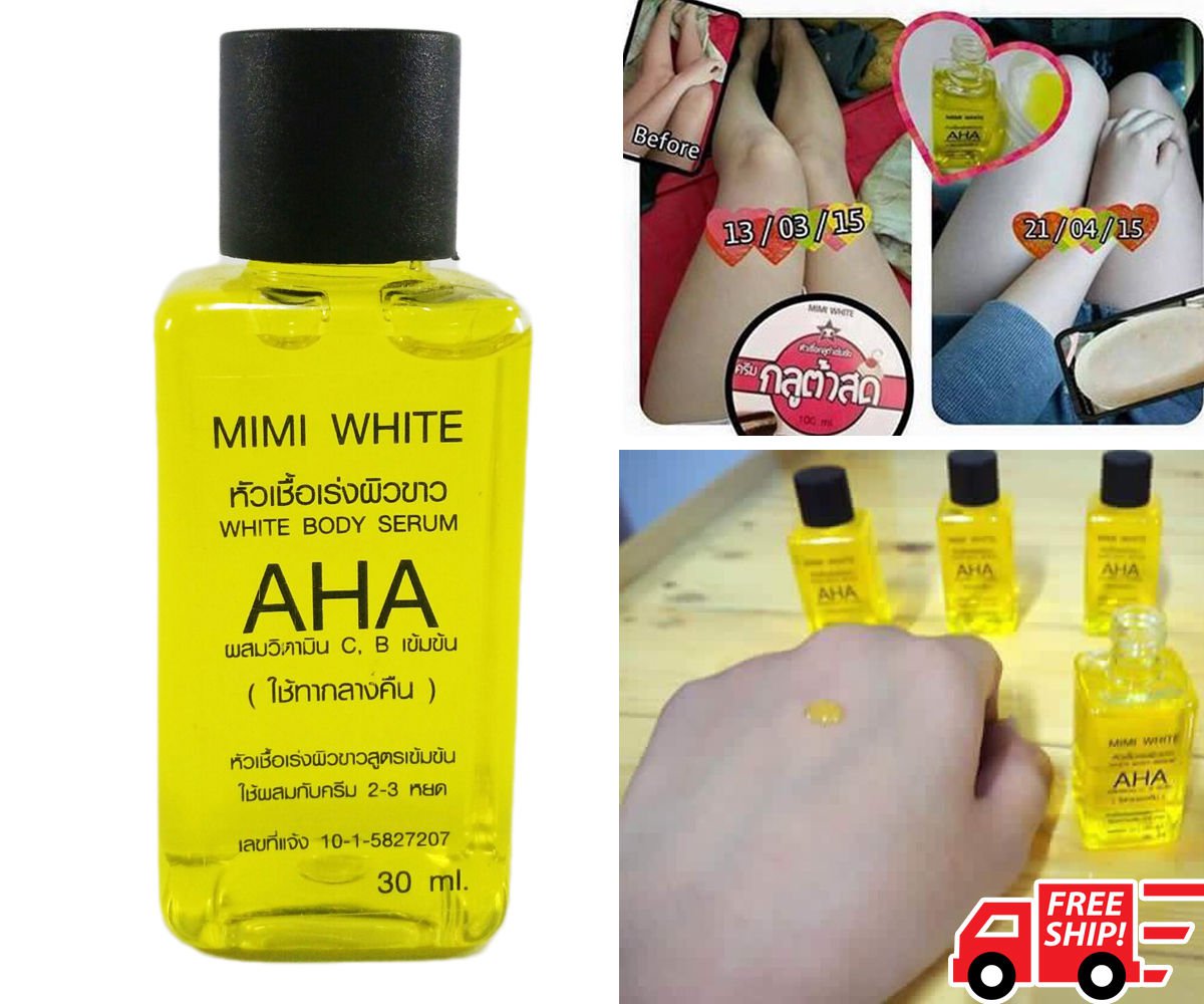 AHA VITAMIN C, E SPEED WHITENING SERUM MIXED LOTION & BRIGHTENING SKIN