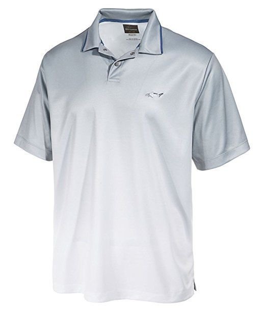 Greg Norman Mens Performance Dip-Dye Rugby Polo Shirt castle S