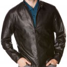 Perry Ellis Mens Large Full-Zip Motorcycle Jacket Brown L