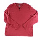 Alfani Mens Leo Heather Long-Sleeve Tango Red XXL