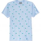 Univibe Mens Shark Graphic T-Shirt ltb S