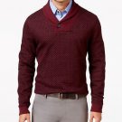 Tasso Elba Vanilla Mens Geo-Knit Shawl Collar Sweater Beige XL