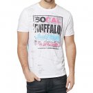 Buffalo David Bitton Mens Short Sleeves Crew Neck Graphic Tee White XXL