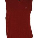 Tommy Hilfiger Mens Medium Pullover V-Neck Sweater Vest Red M