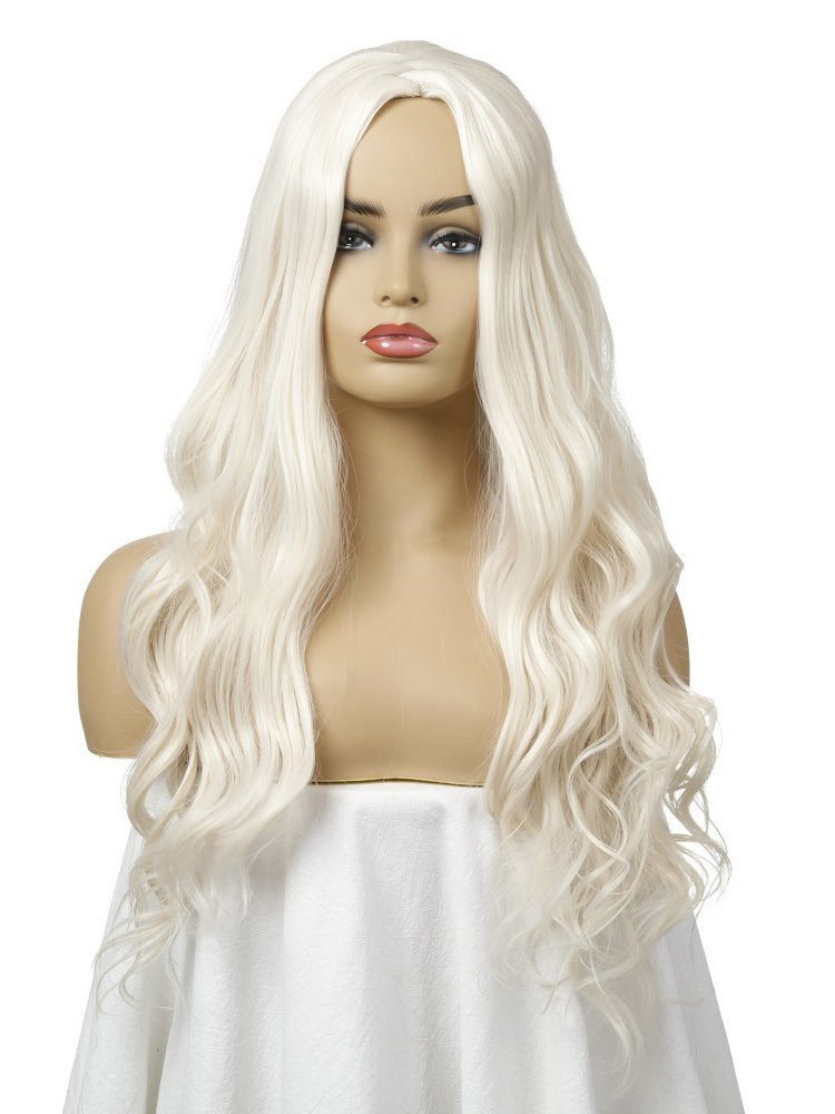 Middle Bang Long Curly Cheap Synthetic Wigs