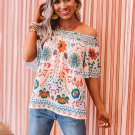 White Floral Shift Top