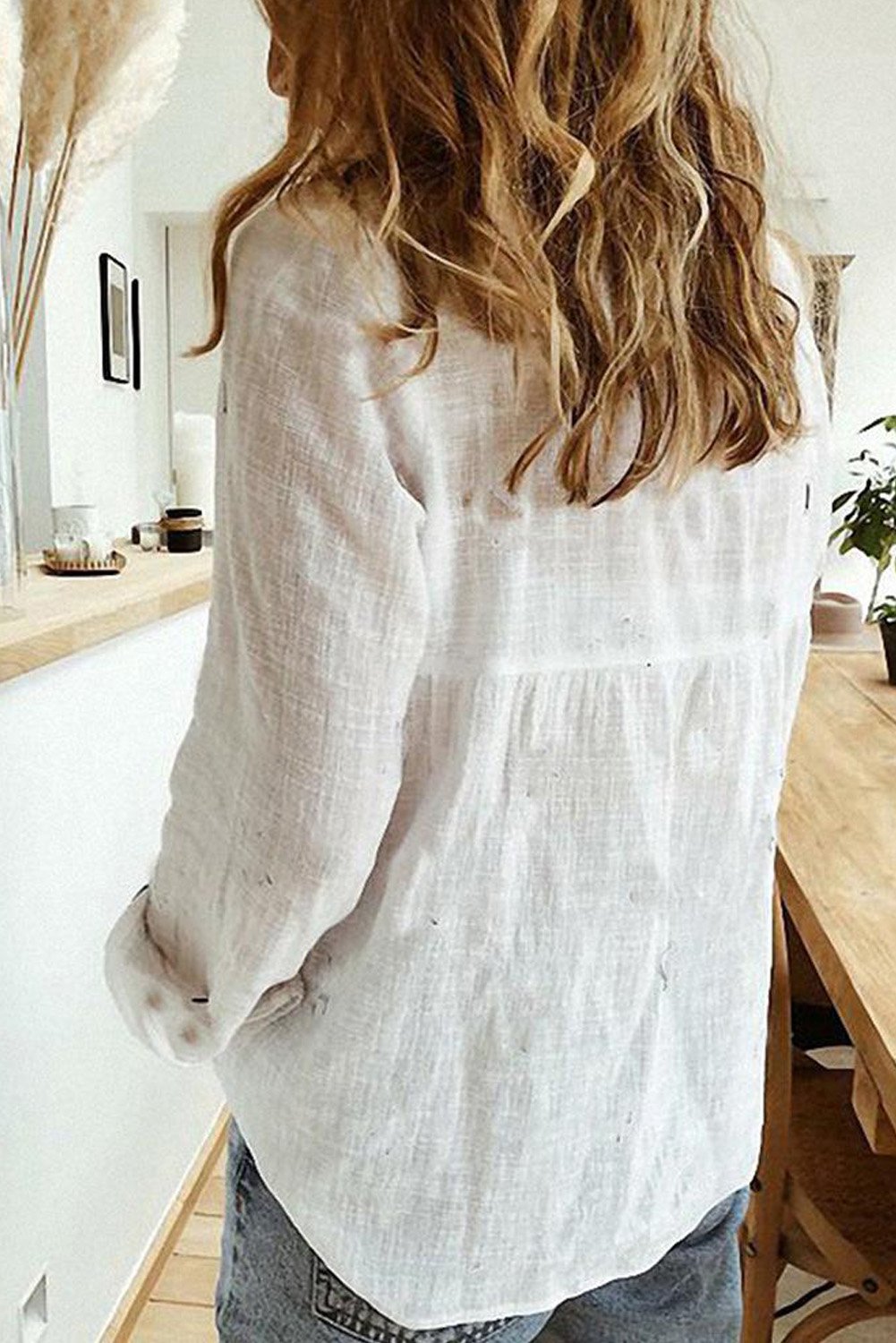 white textured shirt womens