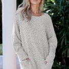 Gray Winter Break Knit Tunic Sweater