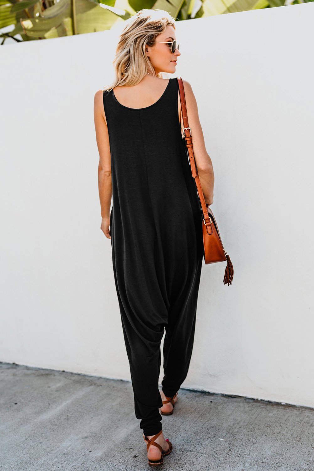 black harem jumpsuit