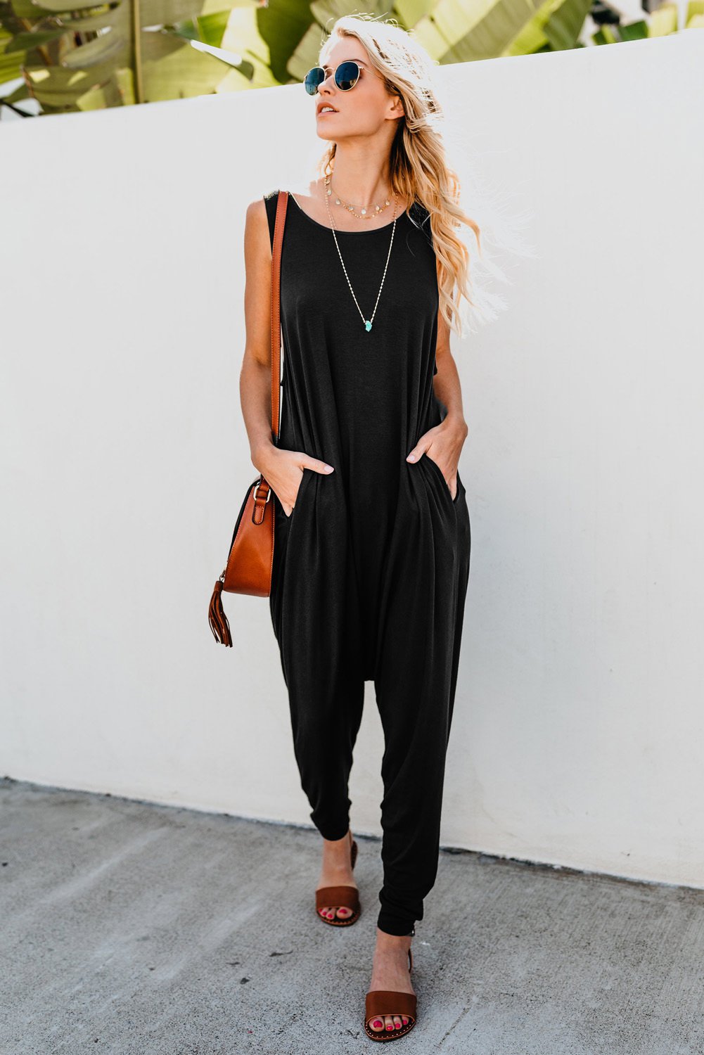 black harem jumpsuit