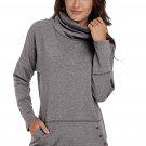 Gray Heathered Kangaroo Pocket Sweatshirt