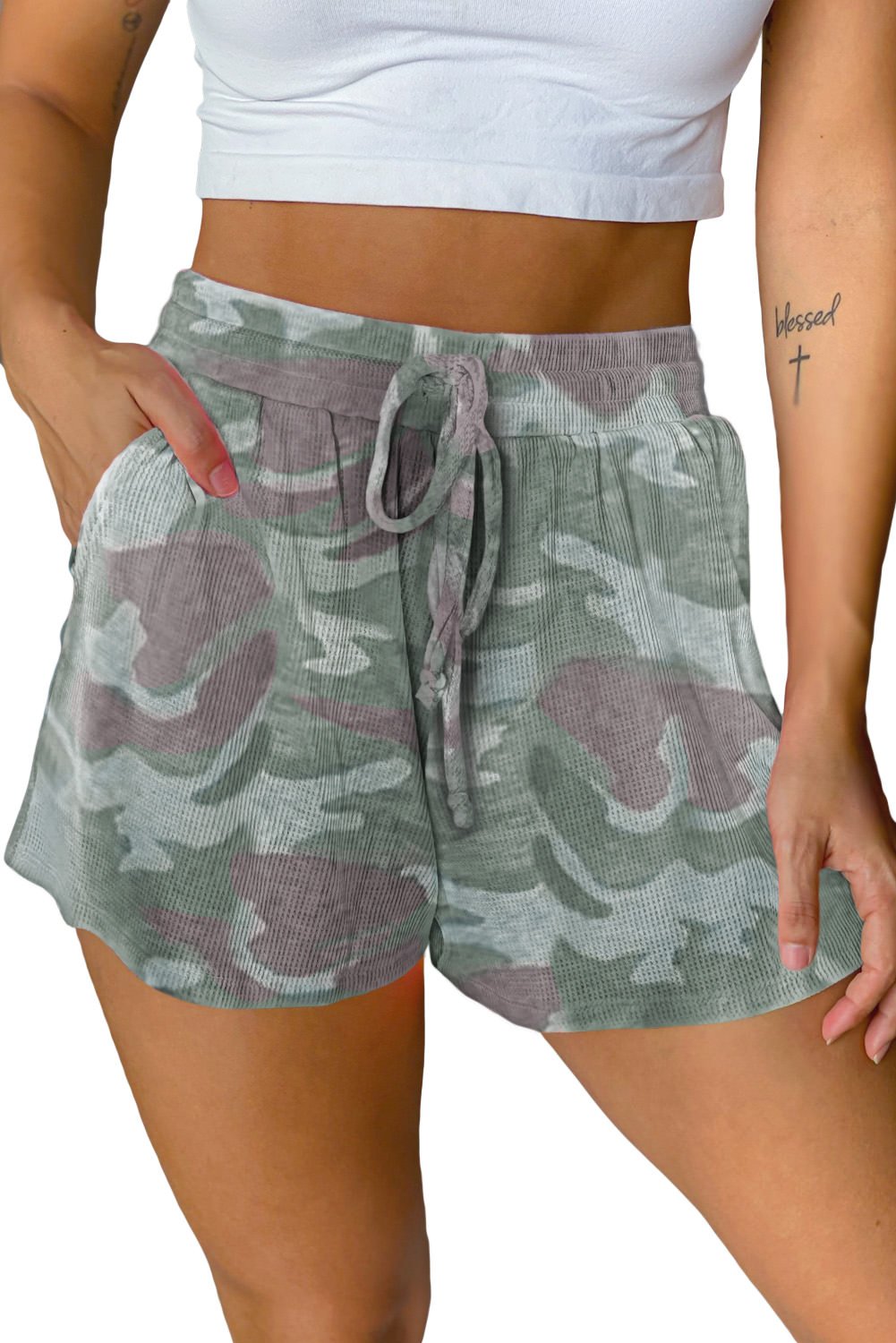 tie dye cargo shorts