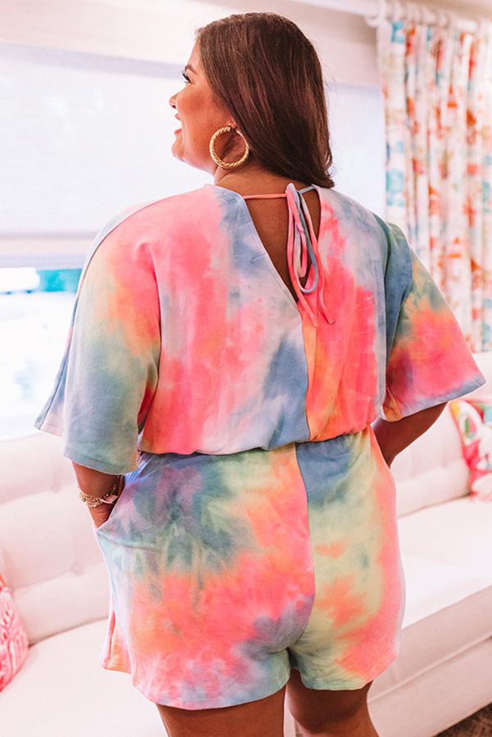 plus size tie dye tracksuit