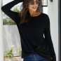 Black Knot Your Girlfriend Thermal Knit Top