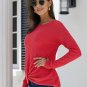 Red Knot Your Girlfriend Thermal Knit Top
