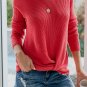 Red Knot Your Girlfriend Thermal Knit Top