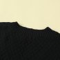 Black V Neck Twist Knitted Vest Sweater