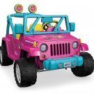 Fisher-Price Power Wheels Barbie Jeep Wrangler Radio Plays 6 Songs Black Friday
