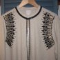 NWT CHICO'S PETITE NEUTRAL BEADED SEED STITCH CARDIGAN, 3 L XL 16 18 #570200348