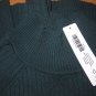NWT CHICO'S SWISS PINE GREEN COLD SHOULDER SYDNEY RIB TUNIC SWEATER, 0 S 4 6