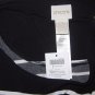 NWT CHICO'S KNIT KIT BLACK WHITE PAINTBRUSH STRIPE PONCHO, S/M 10 12 14 LARGE