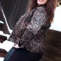 NWT CHICO'S BROWN BLACK ZEBRA GLAM CARLYN 3/4 SLEEVE JACKET, 1 MEDIUM M 10 12