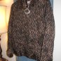 NWT CHICO'S BROWN BLACK ZEBRA GLAM CARLYN 3/4 SLEEVE JACKET, 1 MEDIUM M 10 12