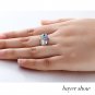 Birthstone Engraved Personalized Ring Sterling Silver (RI101793)