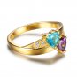 Personalized Birthstone Silver Ring (RI102346)
