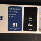 HP 81 C4930A  BLACK DYE CARTRIDGE