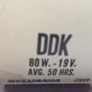 Lot Of 4 SYLVANIA DDK PROJECTOR LAMP (80W. - 19V.) New Old Stock.