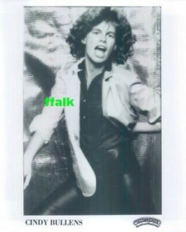 Press Photo: CINDY BULLENS 8x10 B&W