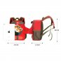Teddy Bear Aeroplane Shape Backpack Pre School Bag(RED)