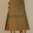 Khaki Tartan Style Kilt - Utility Kilt - Cheap Kilt