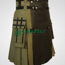 Fashion Kilt with Leather Apron - Kilts For Men - Cheap Kilt