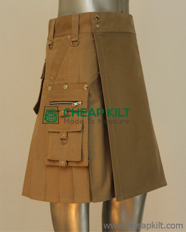 Gothic Kilt - Fashionable Kilt with slash pockets - Cheap Kilt
