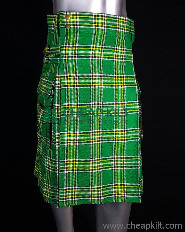 Irish Tartan Utility Style Kit - Kilt For Sale - Cheap Kilt